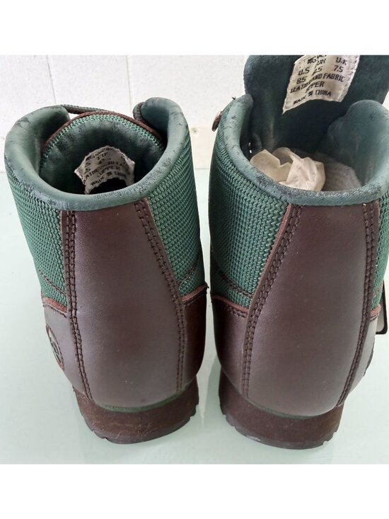 Mountain Gear Hiking Field Ankle Boots Mens 8.5 Leather Canvas Beef & Broccoli main image 5